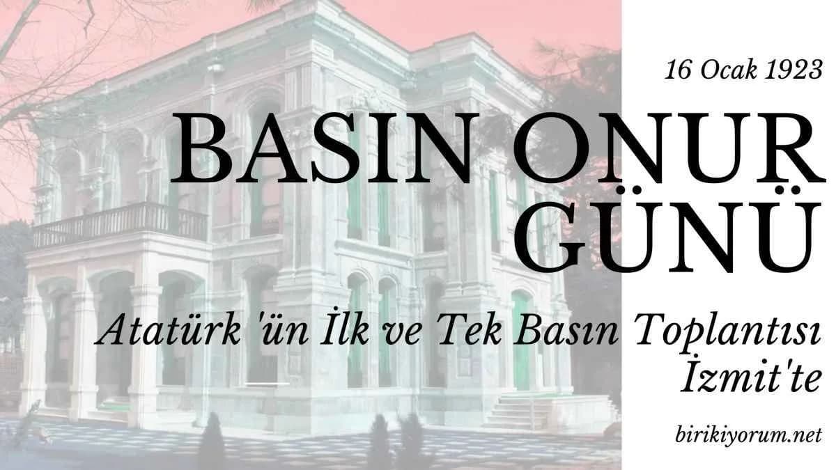 16 Ocak Basın Onur Günü