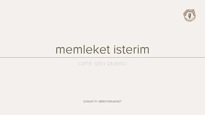 Memleket isterim